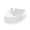 Bathco 0043 - Seinakinnitusega nurgavalamu OPORTO 64,5x47 cm portselan/valge
