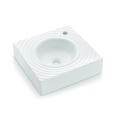 Bathco 0081 - Lauale paigaldatav valamu GOTA 45x45 cm portselan/valge