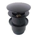 Bathco 0212NE - Valamu äravool CLICK-CLACK ilma ülevooluta, läbimõõt 6 cm, mattmust