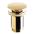 Bathco 0212OR - Valamu äravool ilma ülevooluta CLICK-CLACK, läbimõõt 6 cm, kuldne