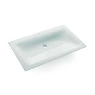 Bathco 0507 - Süvistatav valamu MONACO 60x50 cm vaik/valge