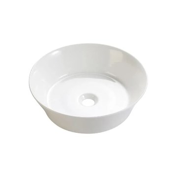 Bathco 4087 - VOLTA lauapinnale paigaldatav valamu Ø 42 cm, portselan/valge