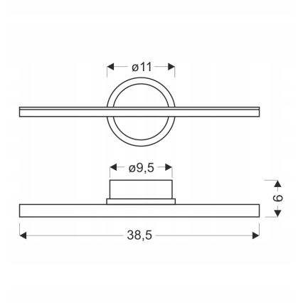 BATUTA LED/10W/230V seinavalgus beige