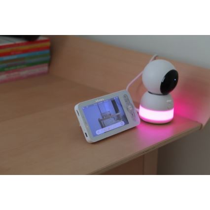 Beaba - nutikas laetav beebimonitor ekraaniga ZEN NIGHT 720p 5V 4000 mAh Wi-Fi valge