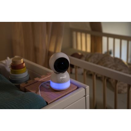 Beaba - nutikas laetav beebimonitor ekraaniga ZEN NIGHT 720p 5V 4000 mAh Wi-Fi valge