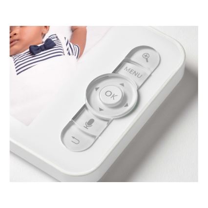 Beaba - nutikas laetav beebimonitor ekraaniga ZEN NIGHT 720p 5V 4000 mAh Wi-Fi valge