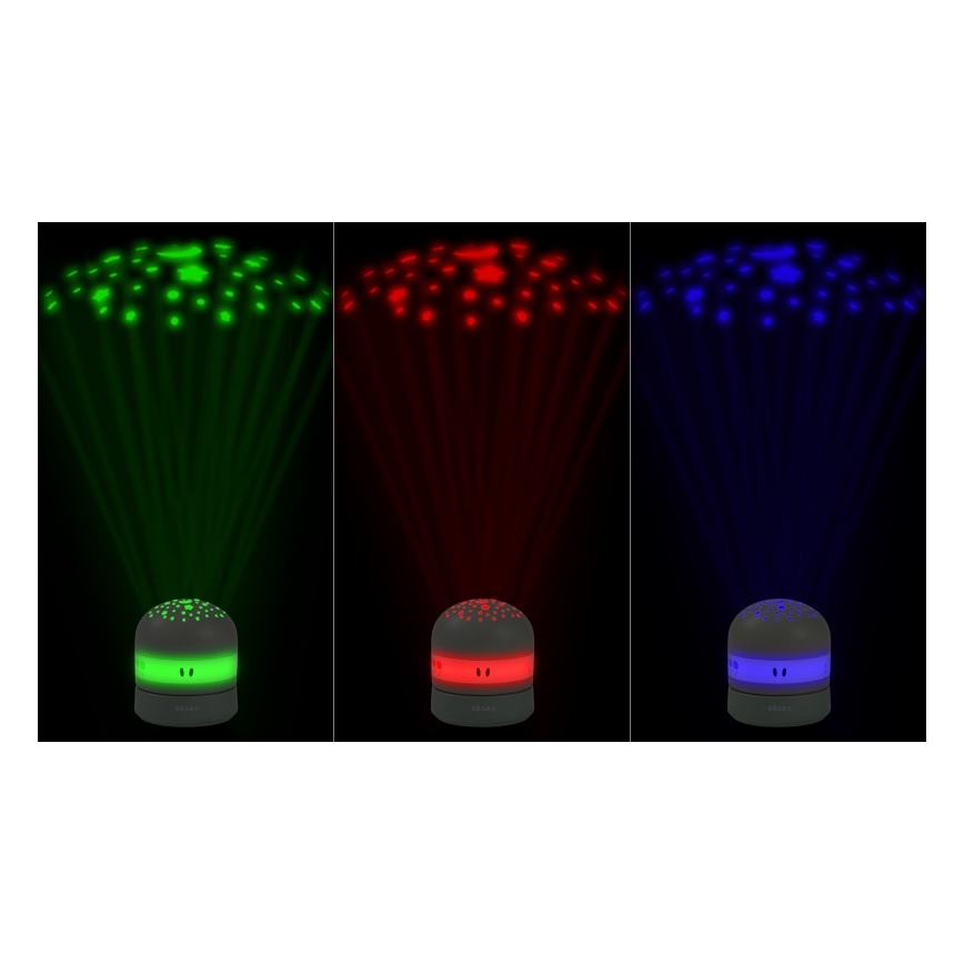 Beaba - PIXIE meloodiaga projektor USB/5V 1300 mAh roheline