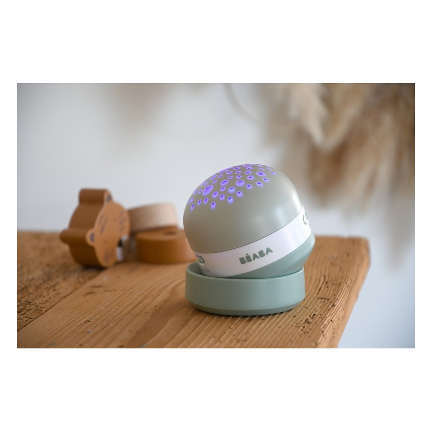Beaba - PIXIE meloodiaga projektor USB/5V 1300 mAh roheline