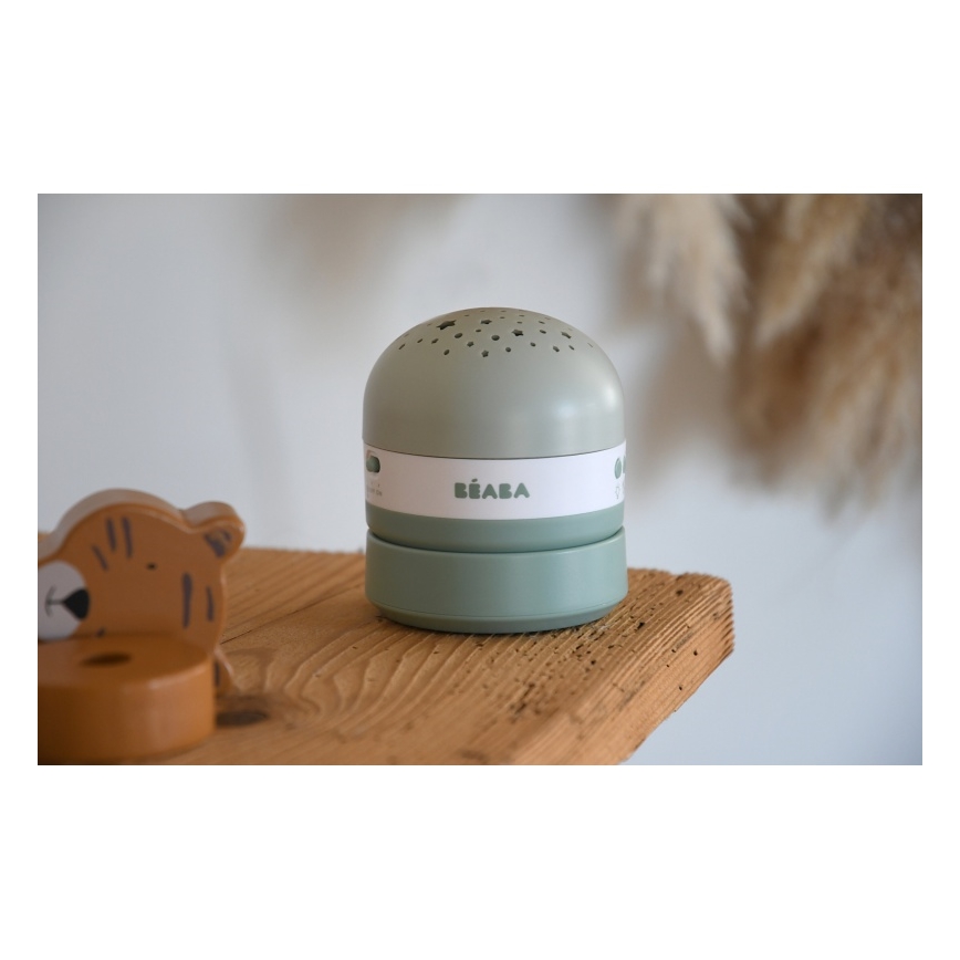 Beaba - PIXIE meloodiaga projektor USB/5V 1300 mAh roheline