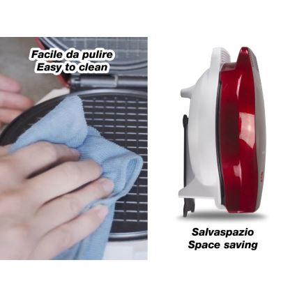 Beper - 2-ühes vahvlimasin 1000W/230V punane