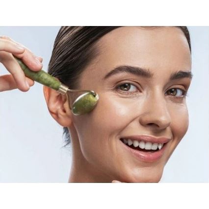 Beper - nefriidist massaažirull ja Gua Sha kivi