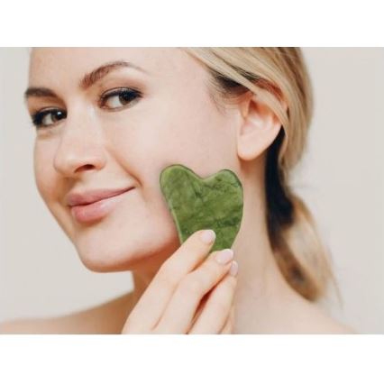 Beper - nefriidist massaažirull ja Gua Sha kivi