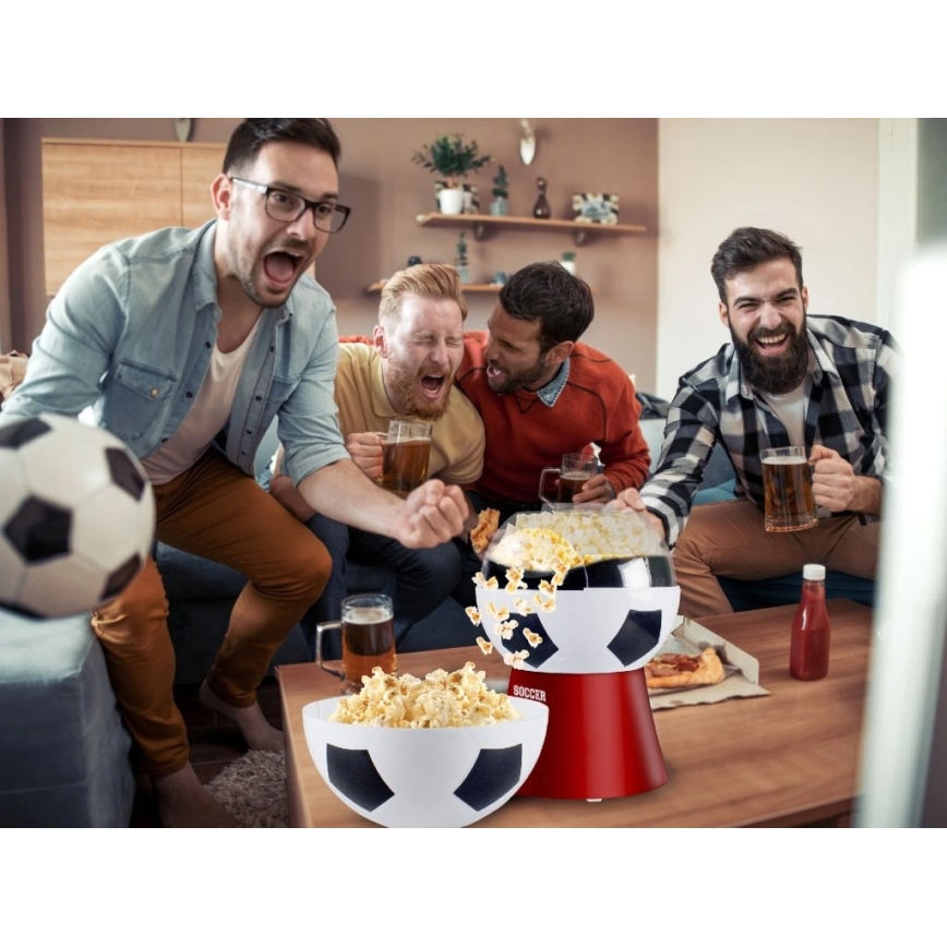 Beper - Popkornimasin 1200W/230V jalgpall/punane