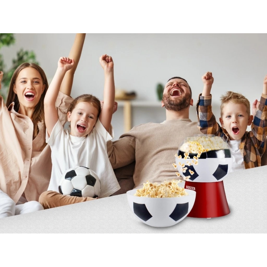Beper - Popkornimasin 1200W/230V jalgpall/punane