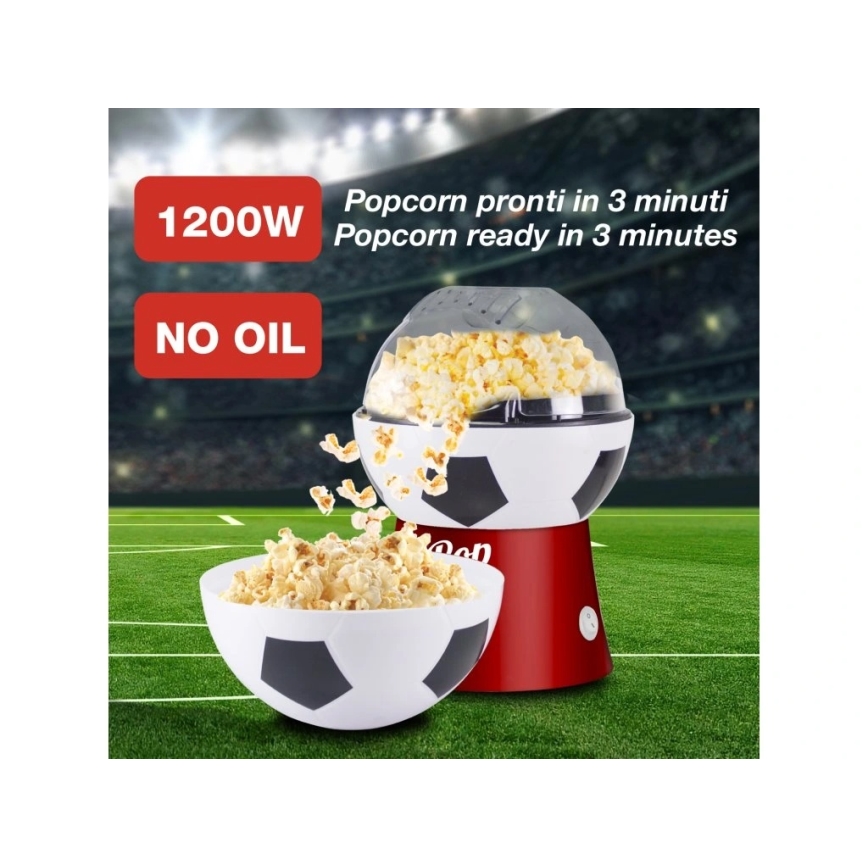 Beper - popkornimasin 1200W/230V jalgpallikujuline