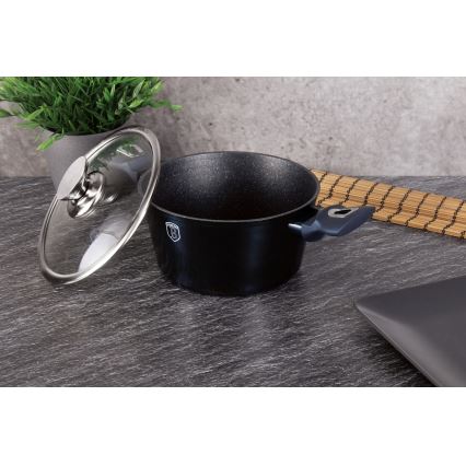 BerlingerHaus - Ahjupott marmor pinnatöötlusega + kann 20 cm, sinine