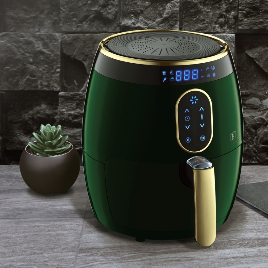BerlingerHaus - Kuumaõhu fritüür 3,2 l 1350W/230V/30min roheline/kuldne