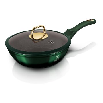 BerlingerHaus - Pann titaanium pinnatöötlusega + kaas 24 cm roheline