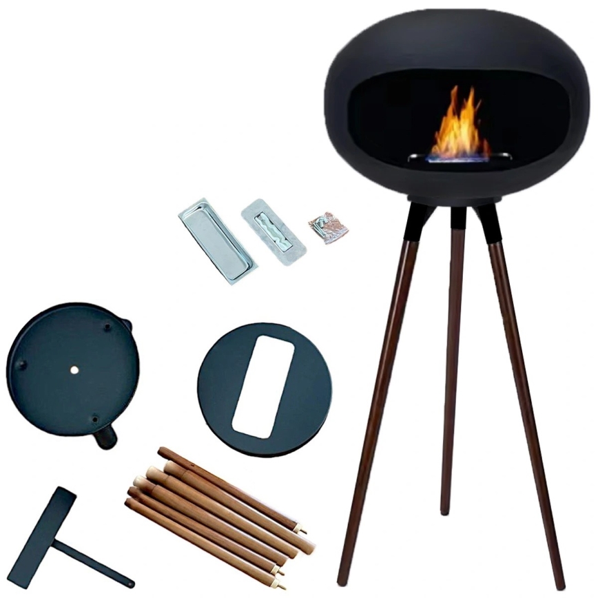 BIO kamin TOKIO 45x100 cm 2kW must
