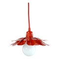 Bohemia-Design - kaabliga ripplühter 1xE27/60W/230V, punane