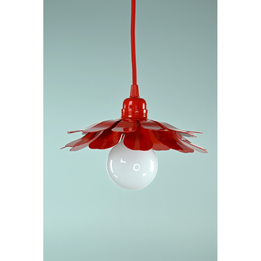 Bohemia-Design - kaabliga ripplühter 1xE27/60W/230V, punane