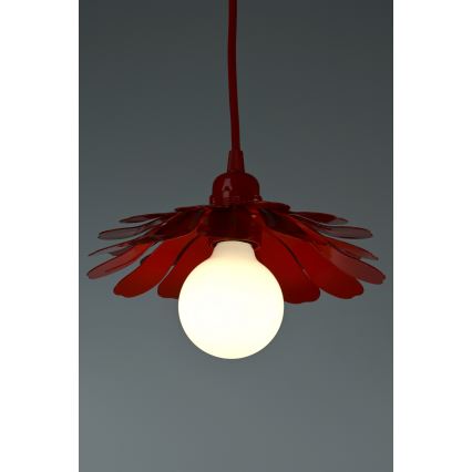 Bohemia-Design - kaabliga ripplühter 1xE27/60W/230V, punane