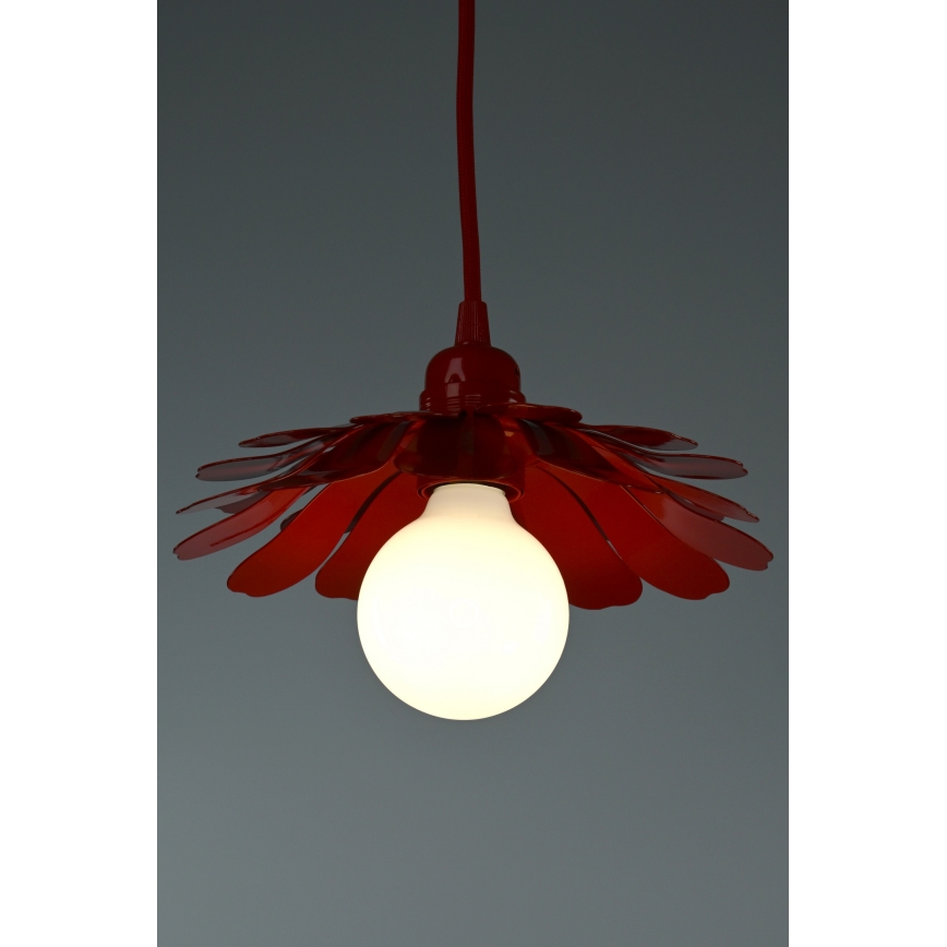 Bohemia-Design - kaabliga ripplühter 1xE27/60W/230V, punane
