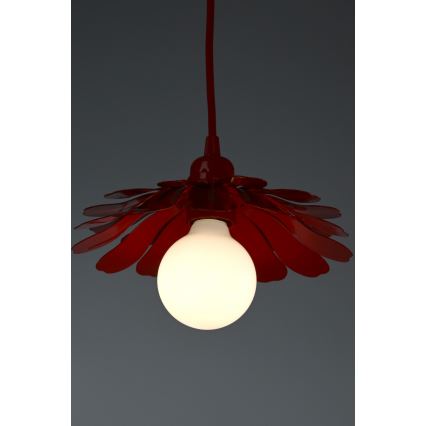 Bohemia-Design - kaabliga ripplühter 1xE27/60W/230V, punane