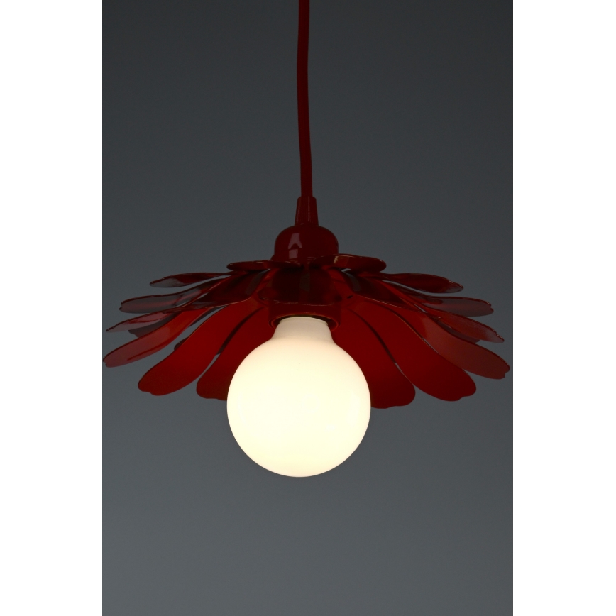 Bohemia-Design - kaabliga ripplühter 1xE27/60W/230V, punane