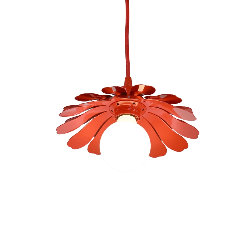Bohemia-Design - kaabliga ripplühter 1xE27/60W/230V, punane