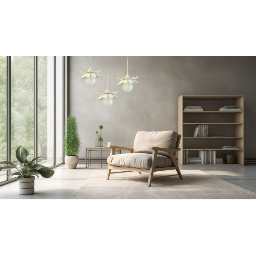Bohemia-Design - kaablile riputatav lühter 1xE27/60W/230V kreemjas