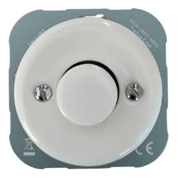Bohemia-Design - portselanist retro-hämardaja, raamita, 250 V/10 A, valge