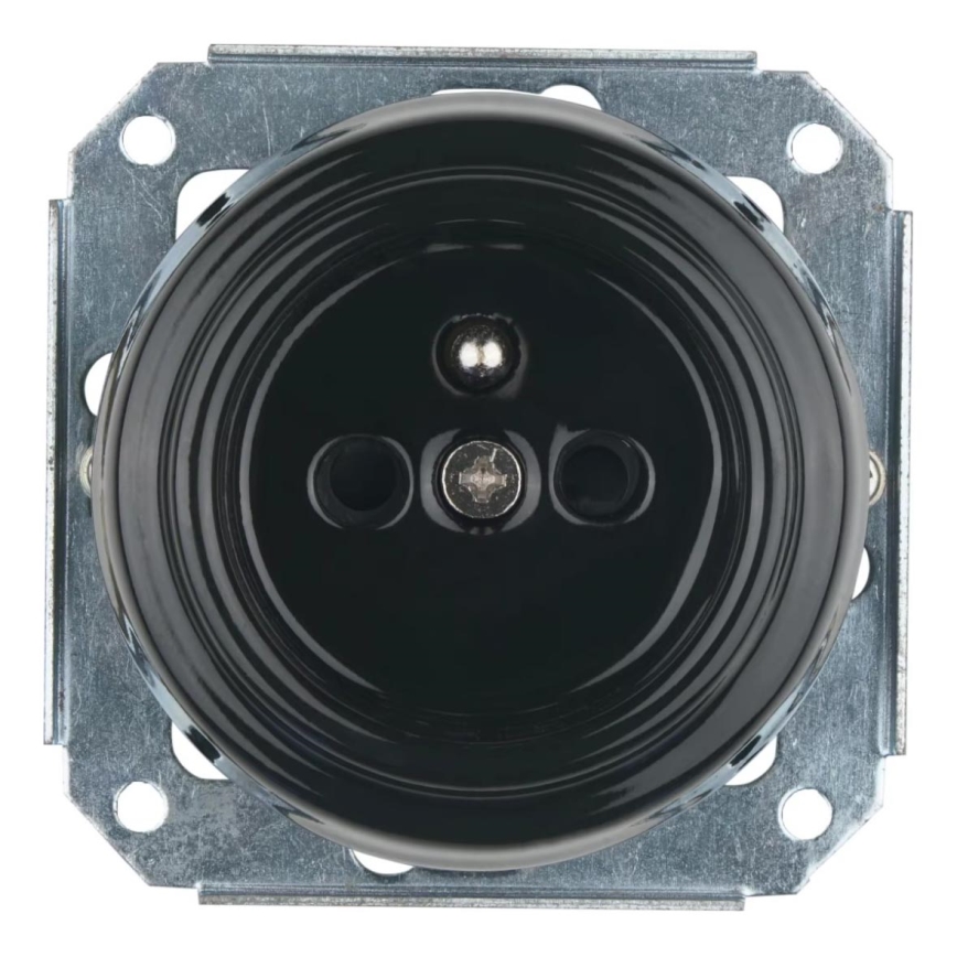 Bohemia-Design - portselanist retro seinapistikupesa raamita 250V/16A must