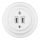 Bohemia-Design - Portselanist retro USB-toitepesa raamiga 2x USB-A valge