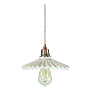 Bohemia-Design - Portselanist rippvalgusti kaablil 1xE27/60W/230V