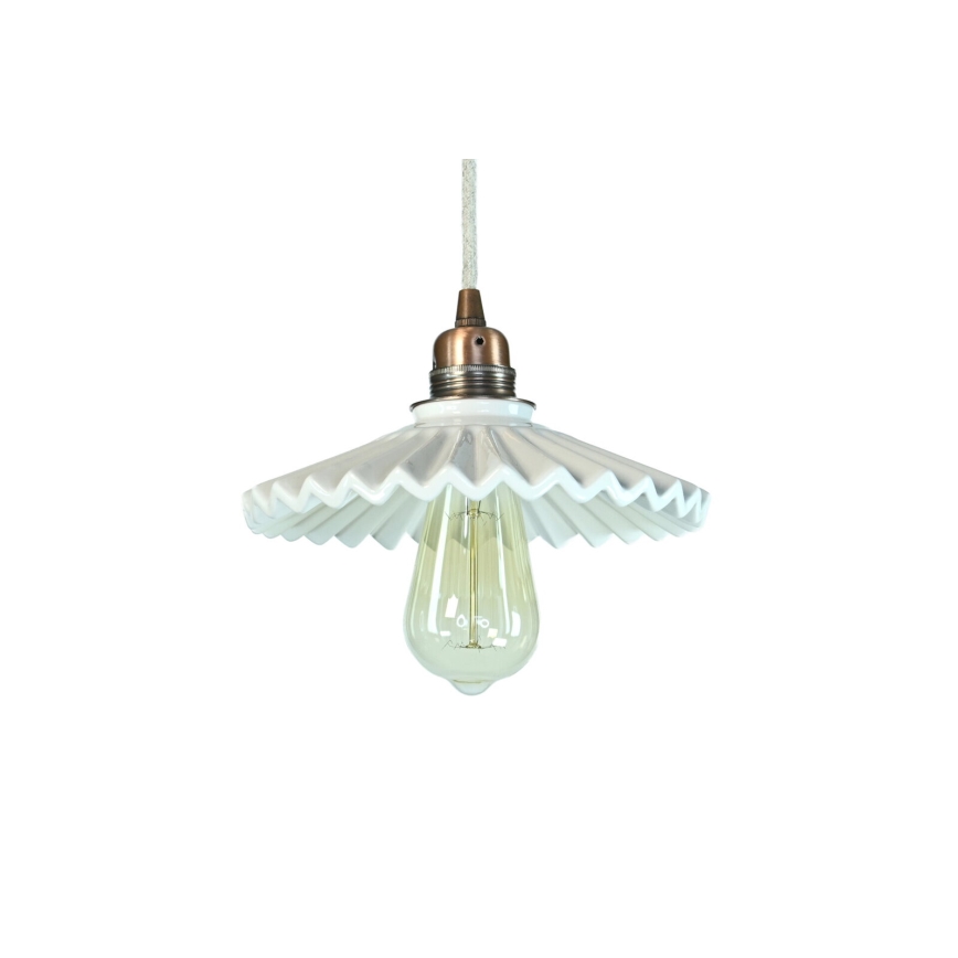 Bohemia-Design - Portselanist rippvalgusti kaablil 1xE27/60W/230V