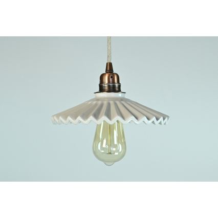 Bohemia-Design - Portselanist rippvalgusti kaablil 1xE27/60W/230V