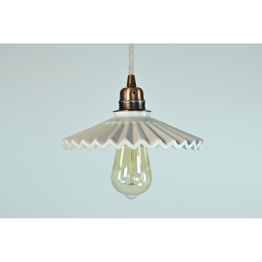 Bohemia-Design - Portselanist rippvalgusti kaablil 1xE27/60W/230V