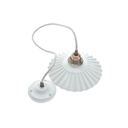 Bohemia-Design - Portselanist rippvalgusti kaablil 1xE27/60W/230V