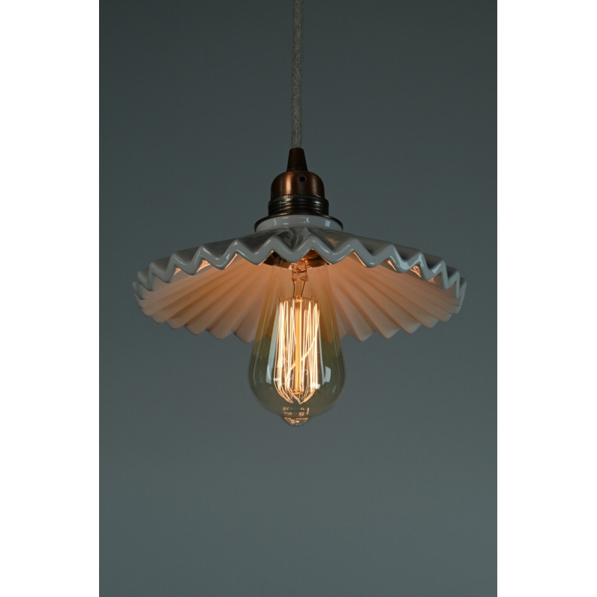 Bohemia-Design - Portselanist rippvalgusti kaablil 1xE27/60W/230V