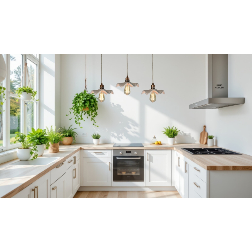 Bohemia-Design - Portselanripats kaabliga 1xE27/60W/230V