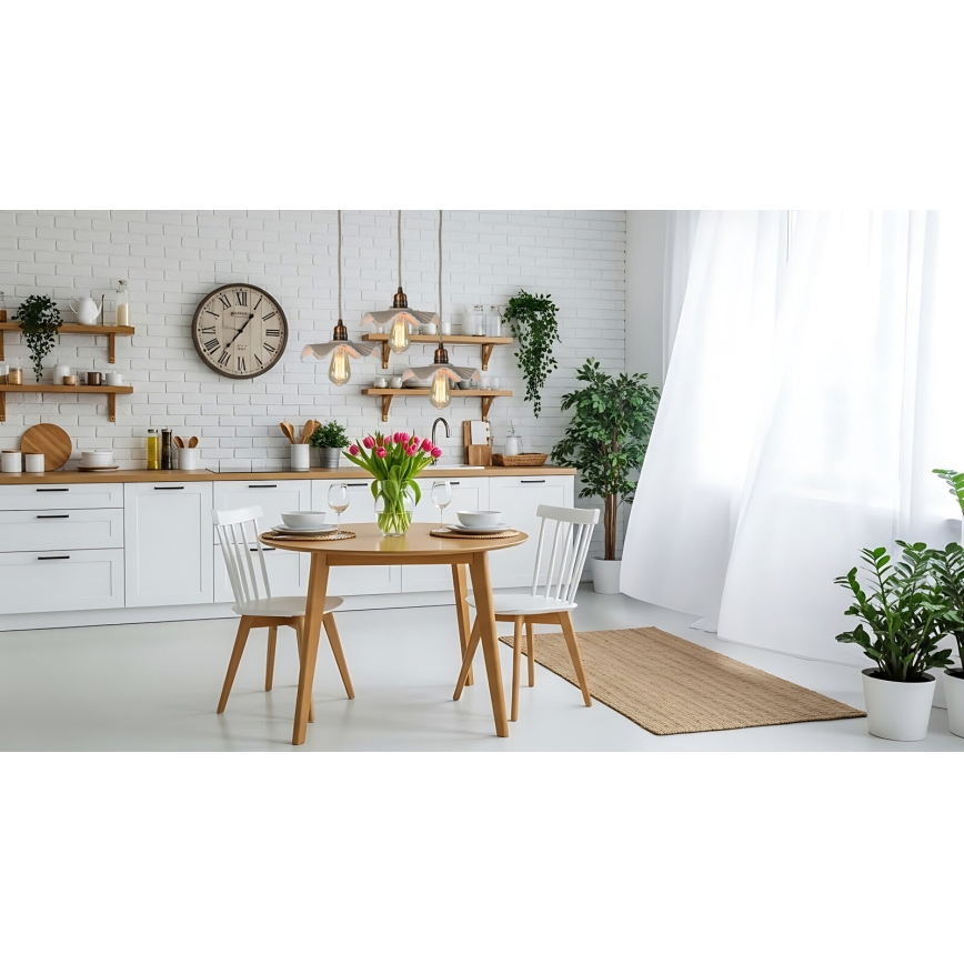 Bohemia-Design - Portselanripats kaabliga 1xE27/60W/230V
