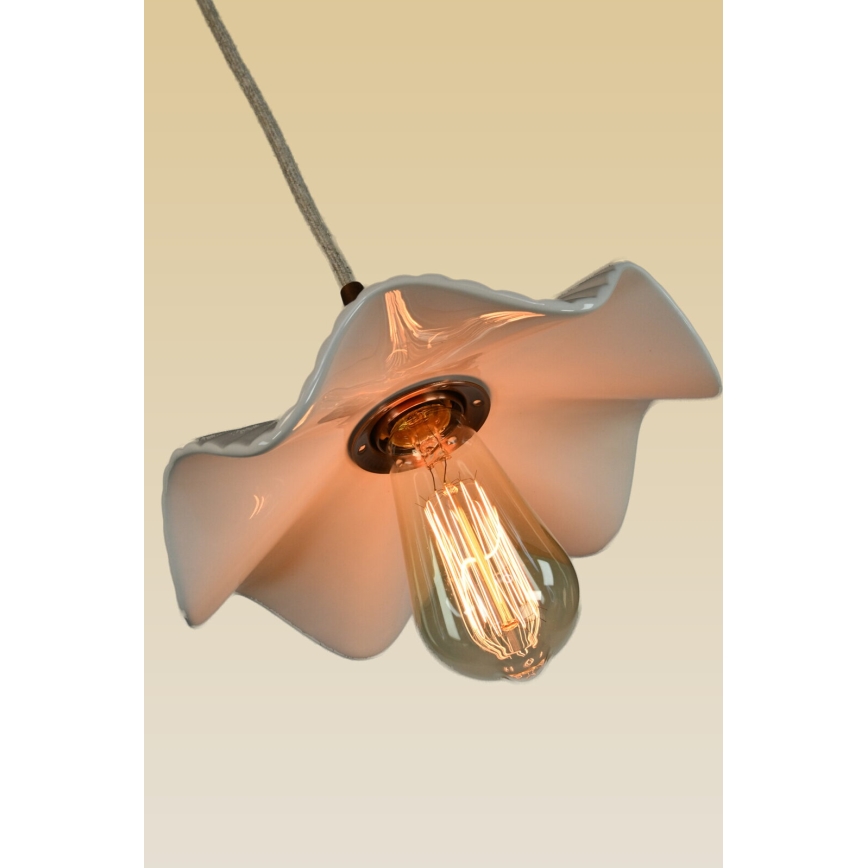 Bohemia-Design - Portselanripats kaabliga 1xE27/60W/230V