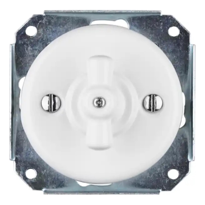 Bohemia-Design - retro portselanist pöördlüliti raamita nr 7 valge