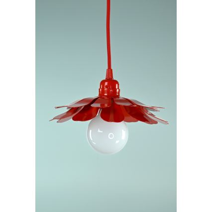 Bohemia-Design - Ripatslamp kaabliga 1xE27/60W/230V, punane