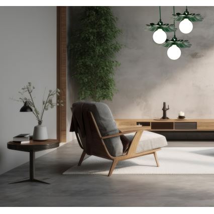 Bohemia-Design - Ripplamp juhtmega 1xE27/60W/230V roheline