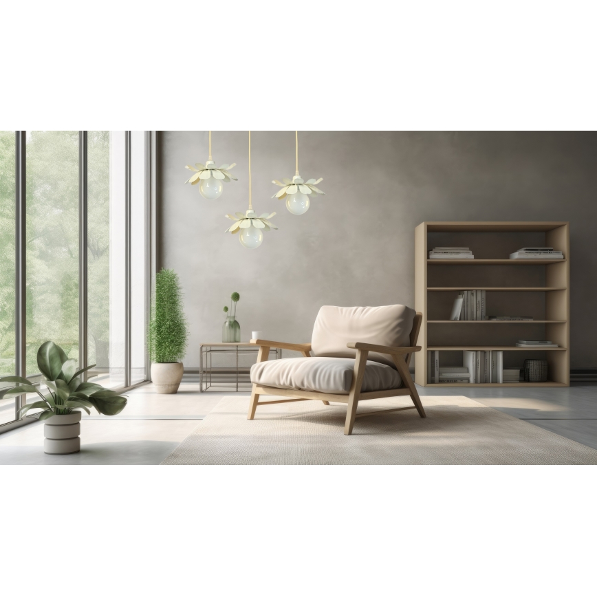 Bohemia-Design - Rippvalgusti kaabliga 1xE27/60W/230V kreemjas