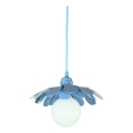 Bohemia-Design - Rippvalgusti kaablil 1xE27/60W/230V sinine