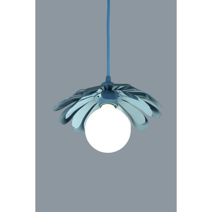 Bohemia-Design - Rippvalgusti kaablil 1xE27/60W/230V sinine
