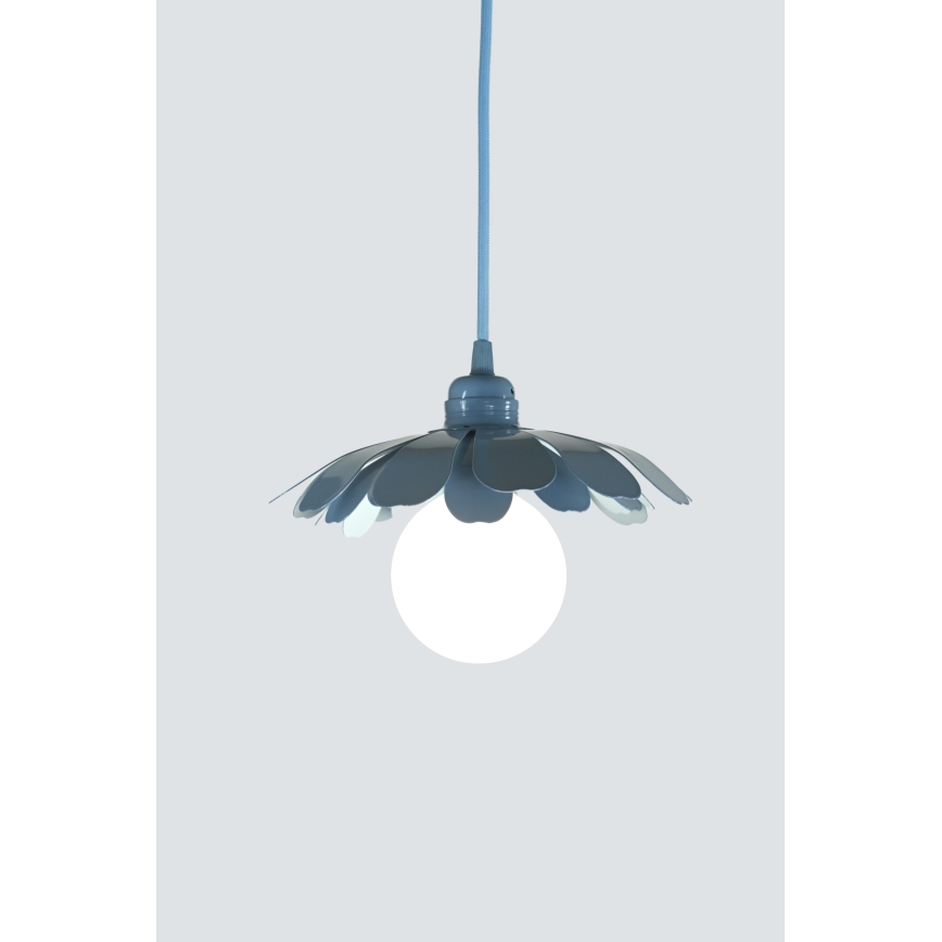 Bohemia-Design - Rippvalgusti kaablil 1xE27/60W/230V sinine